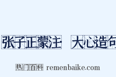 张子正蒙注·大心造句是什么意思的图片